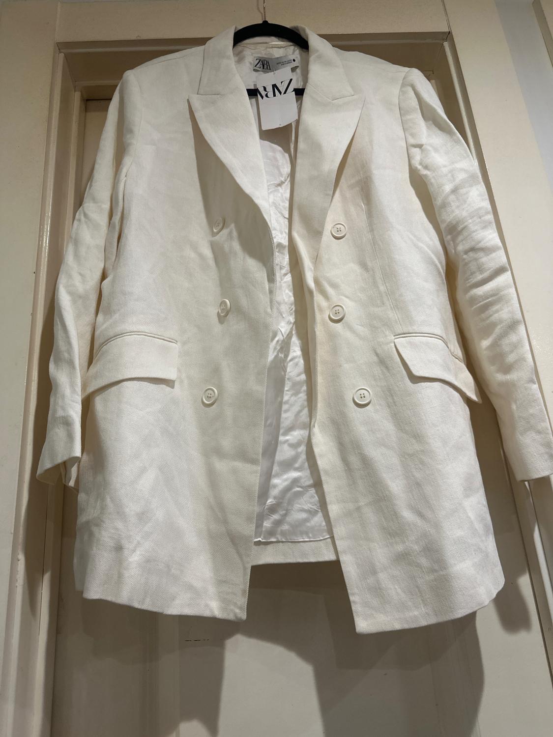 LINEN BLEND POCKET BLAZER - Image 5