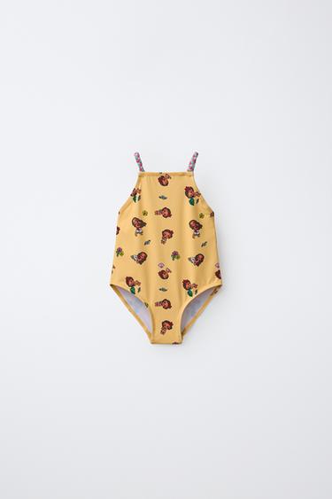 2-6 YEARS / MOANA © DISNEY PRINTED SWIMSUIT - Mid-yellow by Zara