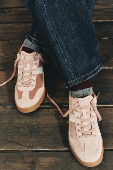 CONTRAST TRAINERS - Pink by Zara