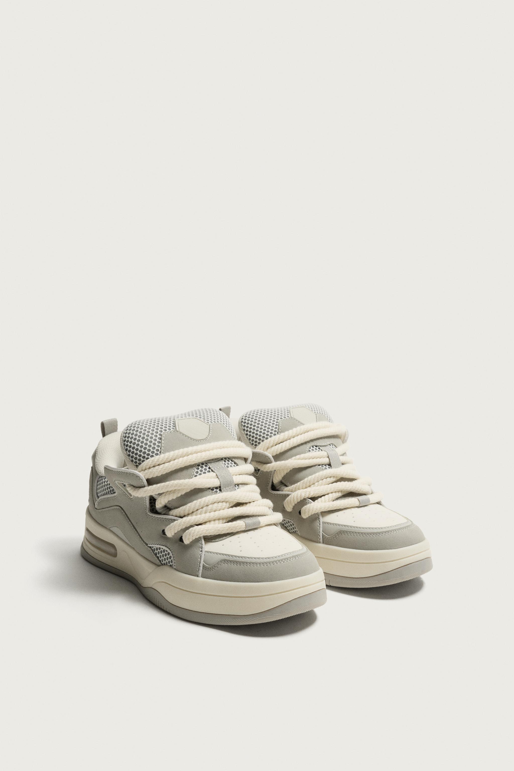ROPE LACE SKATE SNEAKERS — Multi-color