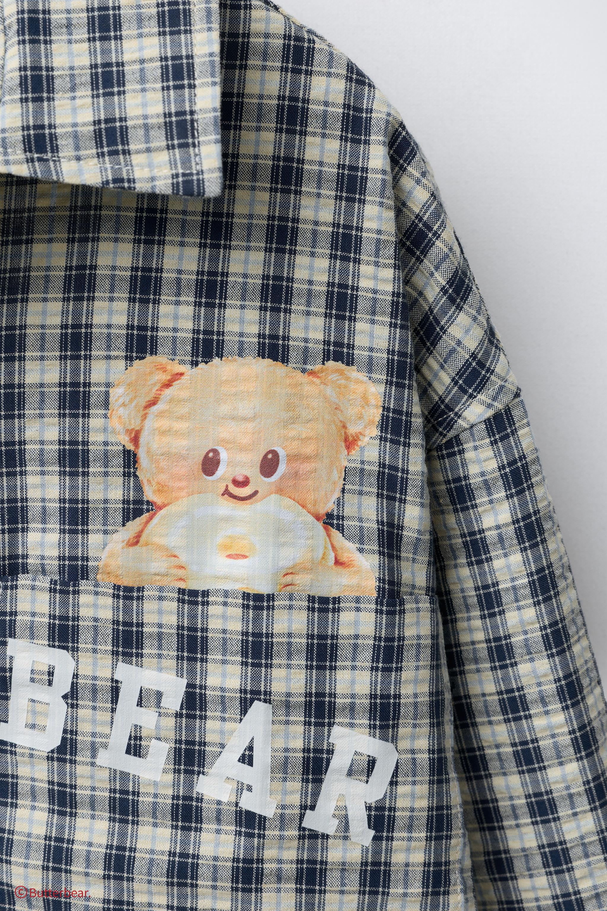テディベア チェック柄シャツ付き テディベア チェック柄シャツ付き シャツ チェックシャツ