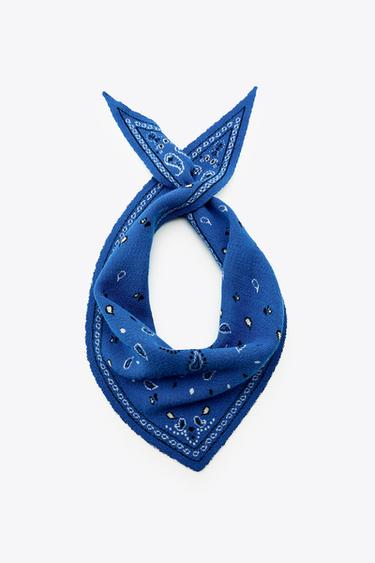 NAQSHLI BANDANA - Teran koʻk Zara tomonidan