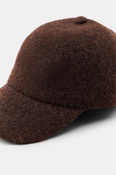 CASQUETTE EN MAILLE À NŒUD - Marron de Zara - Image 3