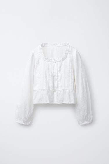 Zara ROMANTIC BLOUSE - White