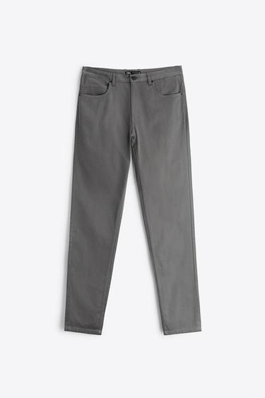 PANTALÓN CHINO SKINNY FIT - Gris medio de Zara