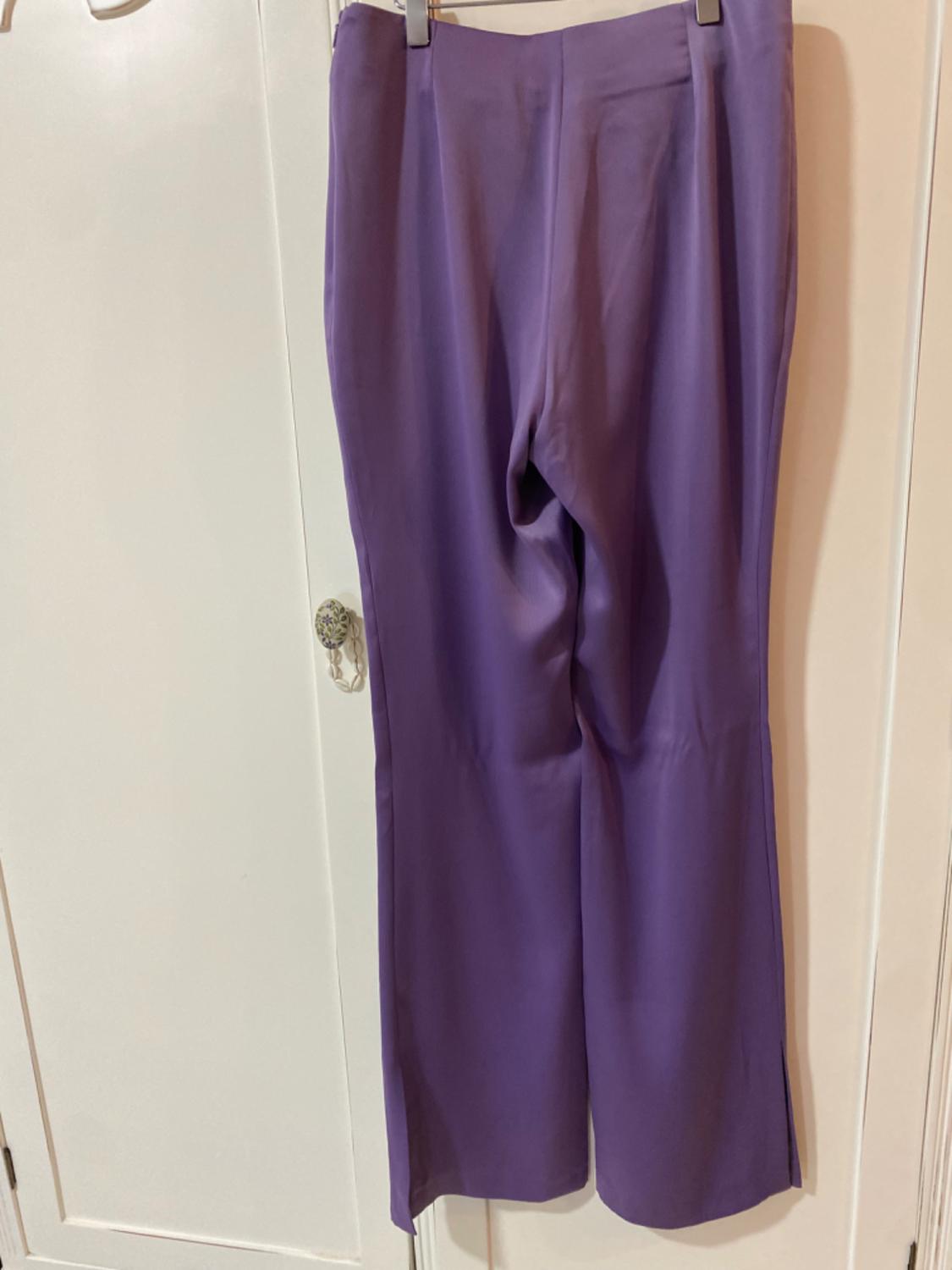 FLARED SATIN TROUSERS - Image 5