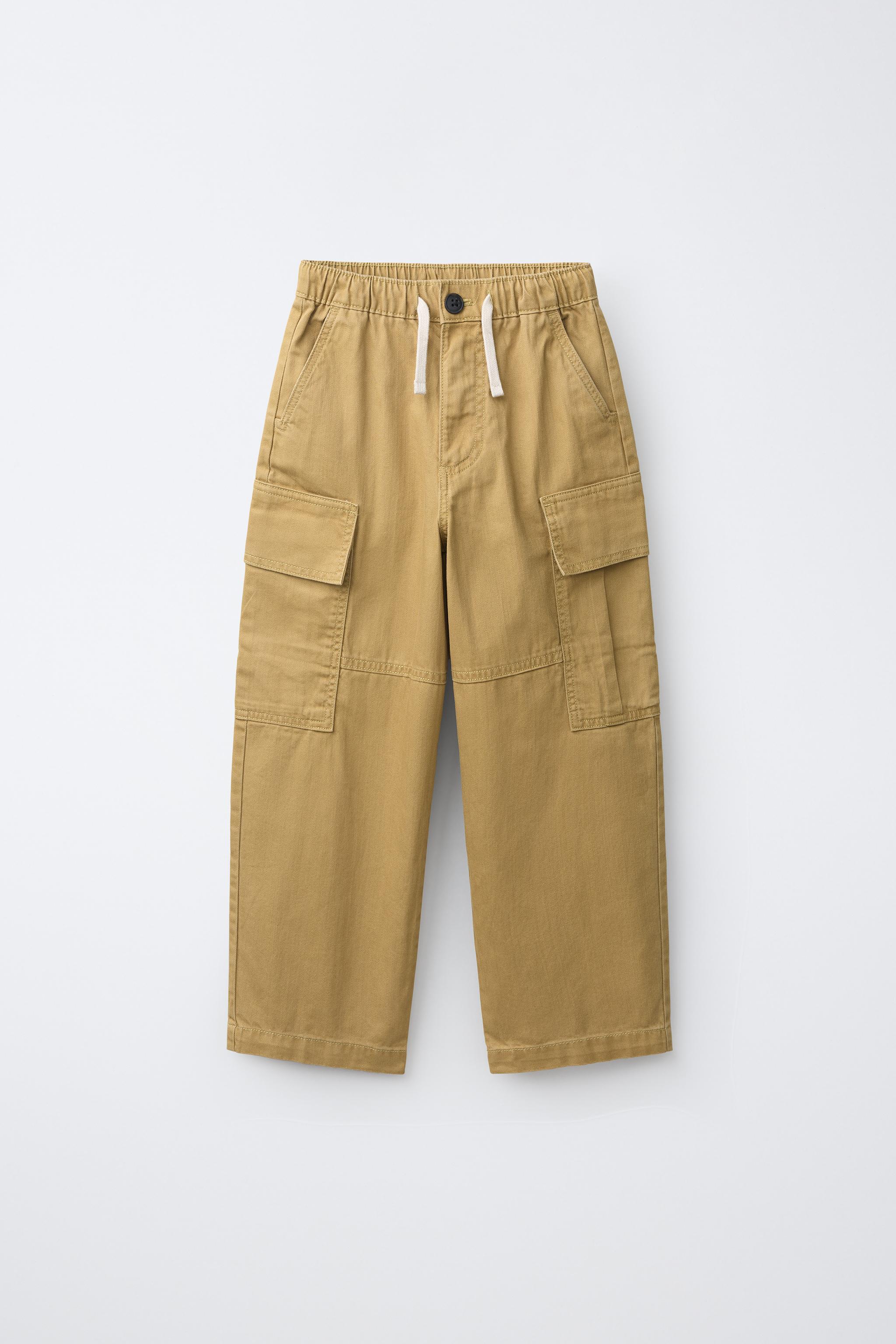 POCKET CARGO PANTS — Mustard