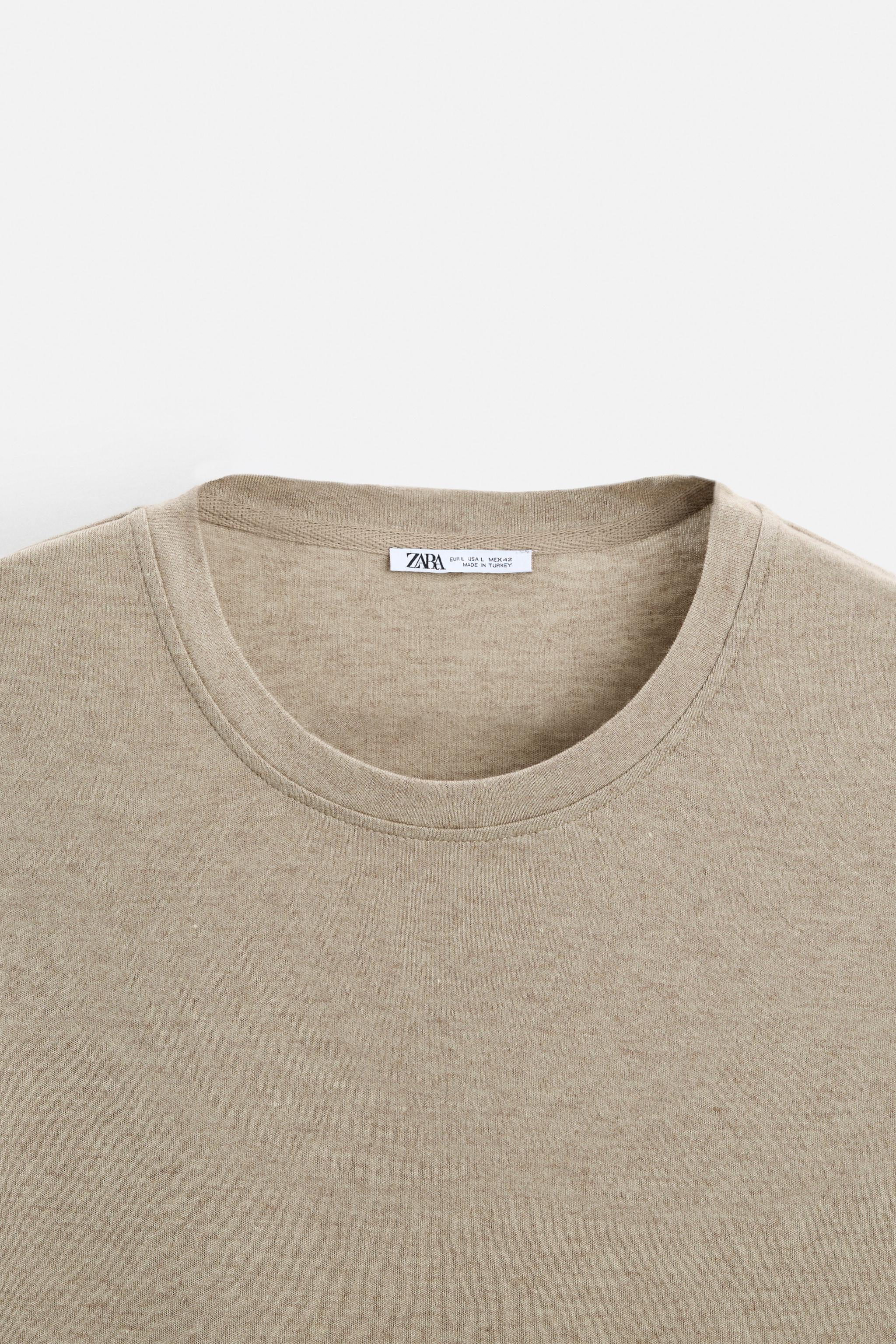 FLOWY T-SHIRT - taupe brown | ZARA United States FLOWY T-SHIRT - taupe brown | ZARA United States