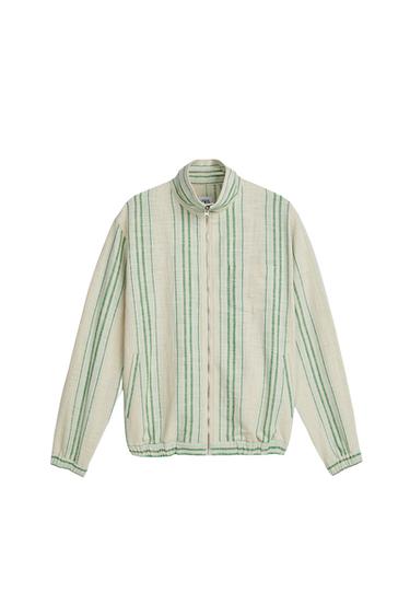 STRIPED COTTON OVERSHIRT