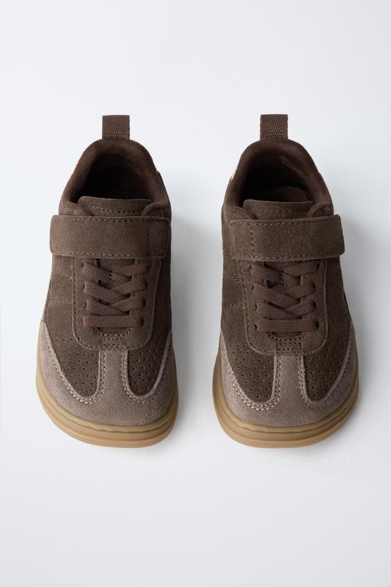 TENNIS OU BASKET EN CUIR BAREFOOT - Marron de Zara - Image 8