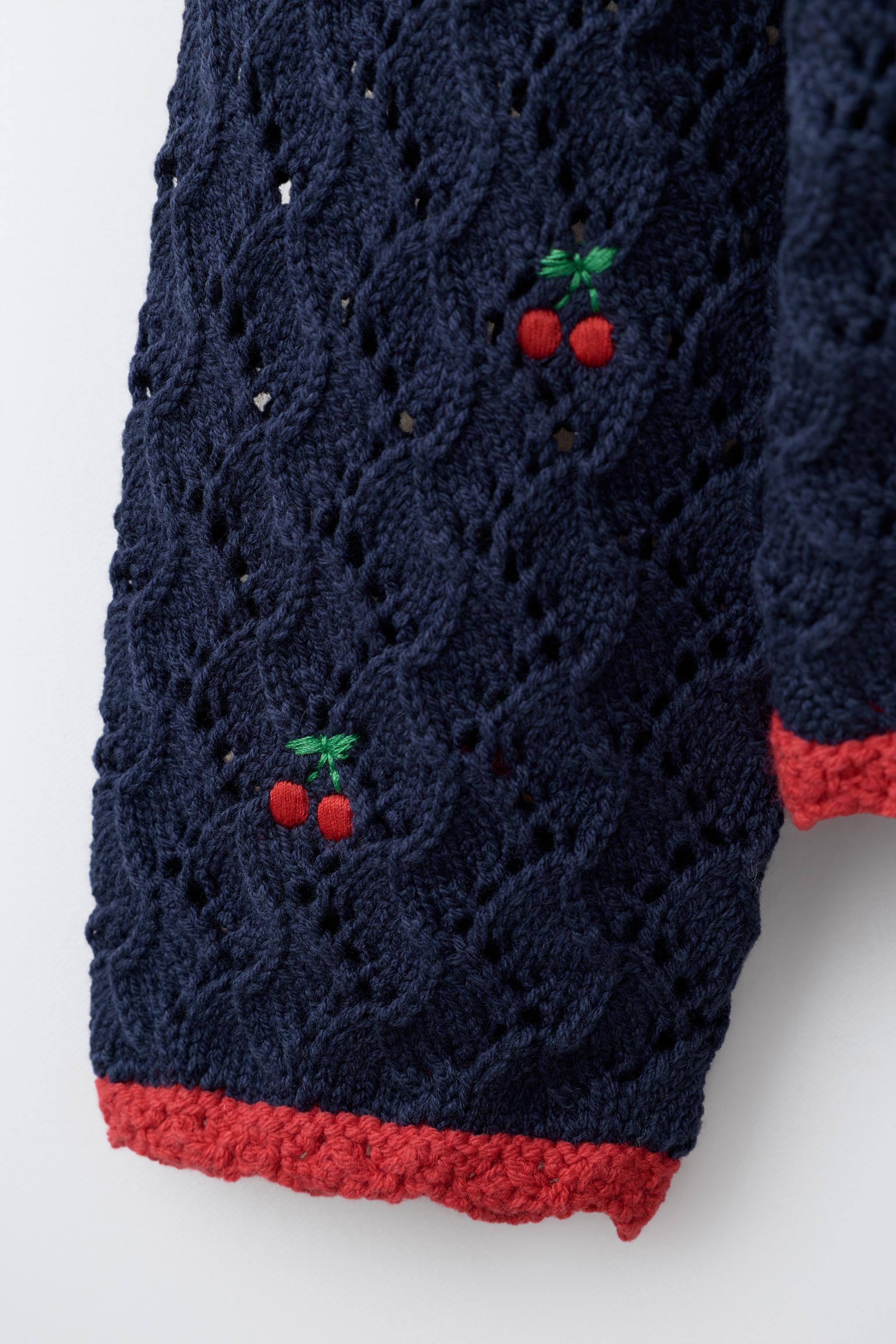 CHERRY POINTELLE KNIT POLO SHIRT