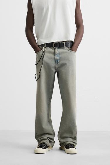 FLARE-FIT-JEANS - Blau / Grün von Zara
