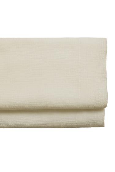 MUSLIN FLAT SHEET - Ecru by Zara