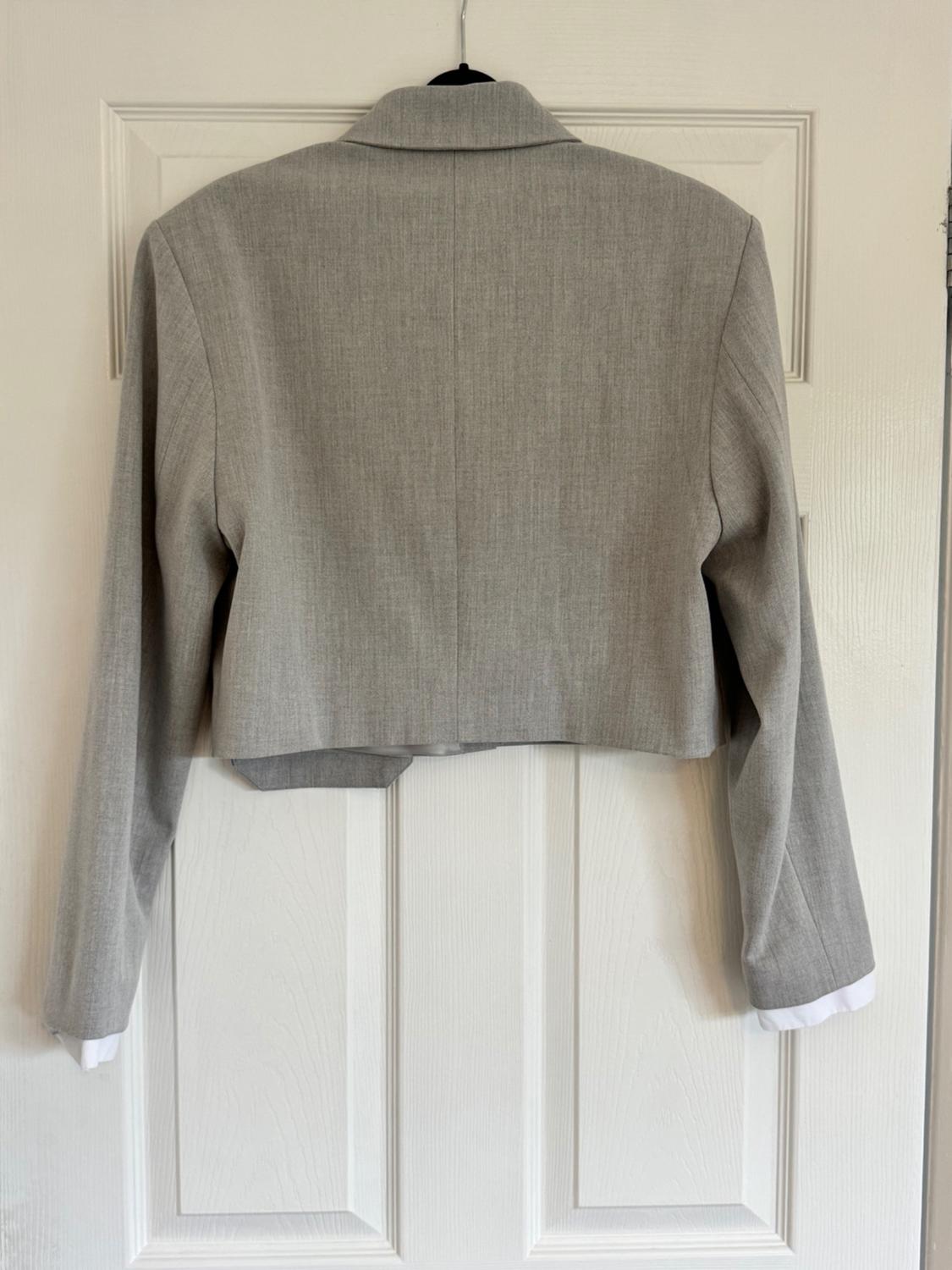 CROPPED BLAZER WITH PATCH POCKET - Image 2