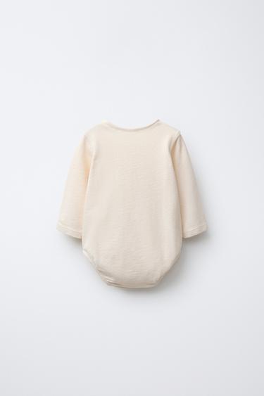 BEAR PRINT BODYSUIT - Vanilla by Zara - Image 1