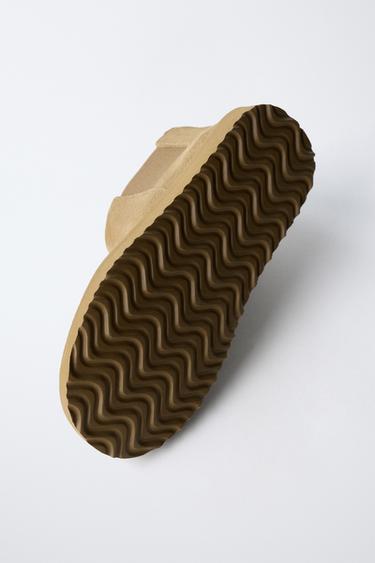 BOTTINES EN CUIR - Marron sable de Zara - Image 6