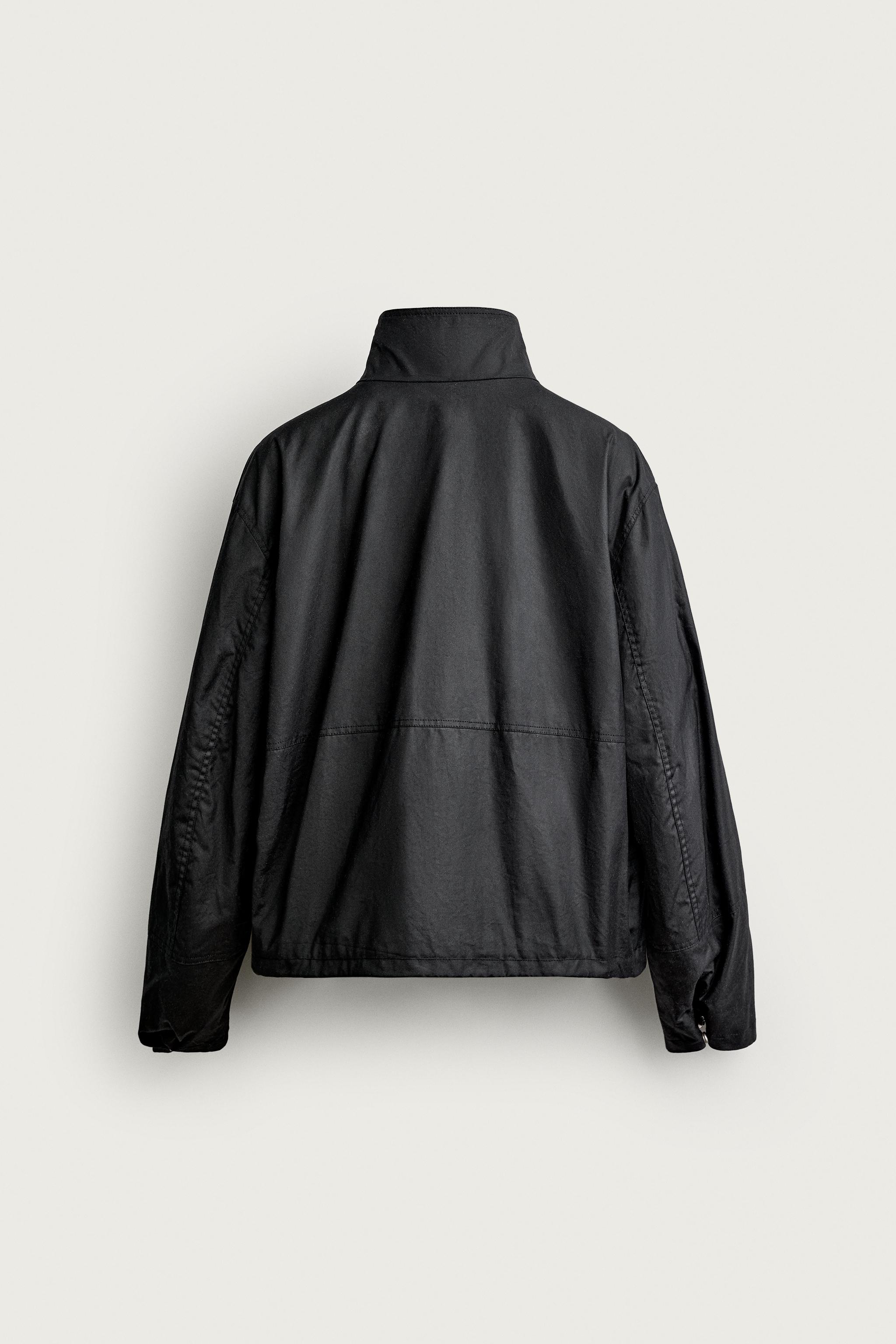 AARON LEVINE X ZARA WAXED EFFECT JACKET — Black