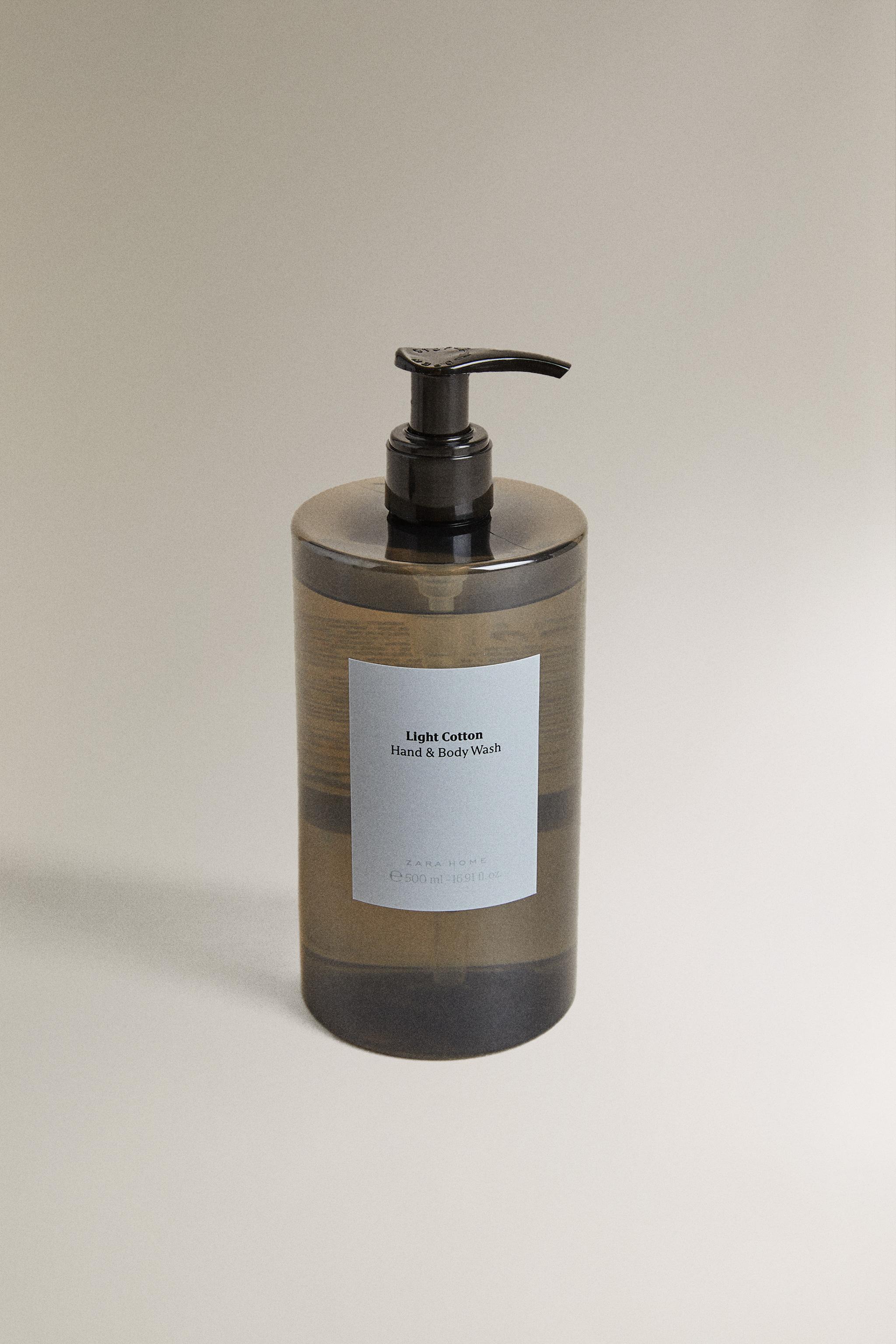 (500 ML) LIGHT COTTON HAND AND BODY LIQUID SOAP — white