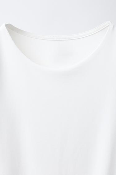 POLYAMIDE BODYSUIT - White de Zara - Image 2