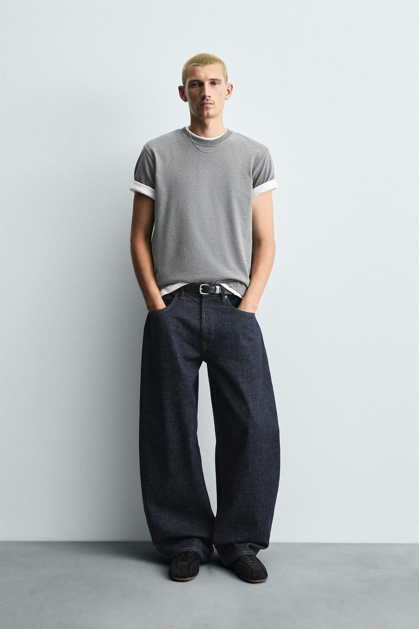 バルーンフィットデニムパンツ - インディゴブルー | ZARA Japan / 日本