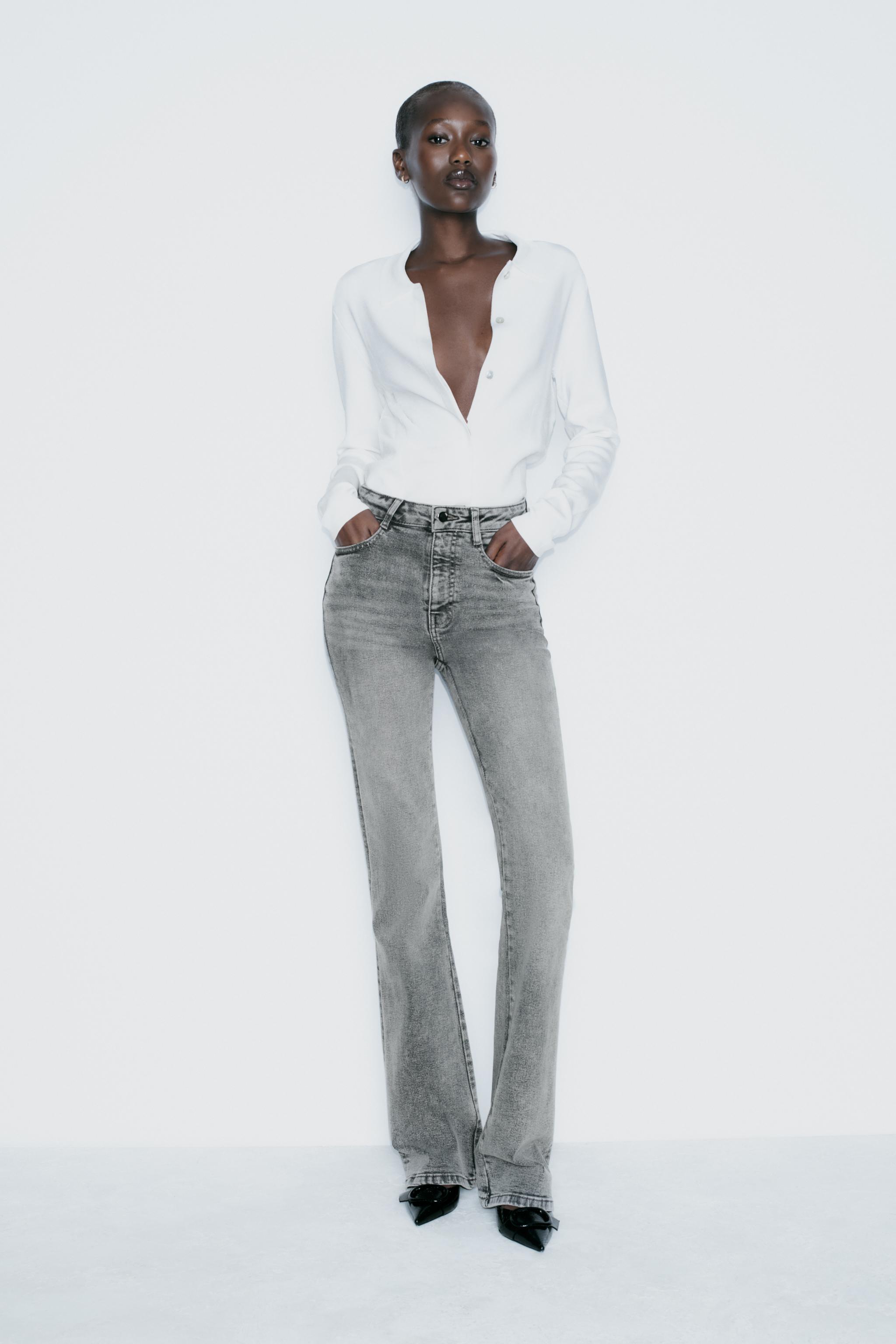 Women s Grey Jeans ZARA Spain