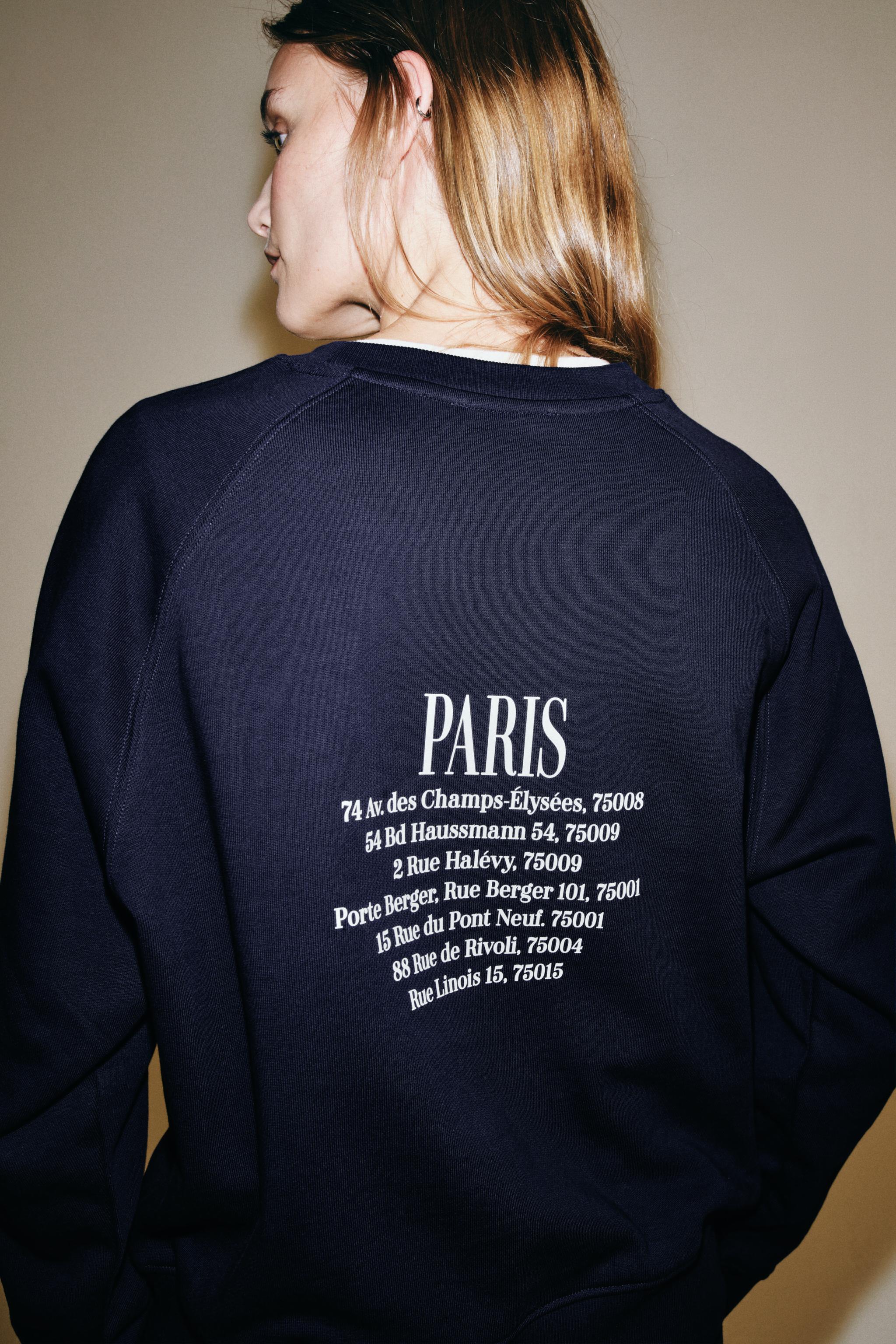 TEXT PRINT SWEATSHIRT