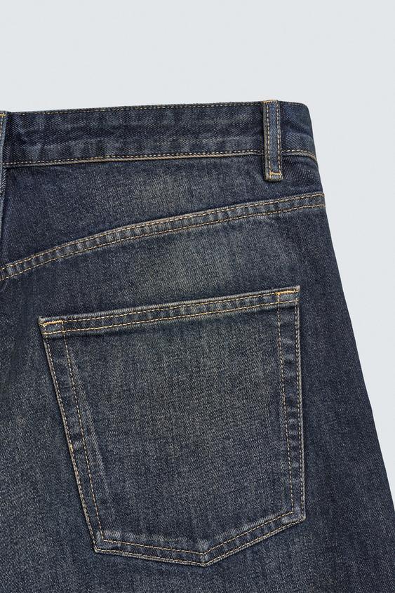 バギーワイドフィットデニムパンツ - ミディアムブルー | ZARA Japan 