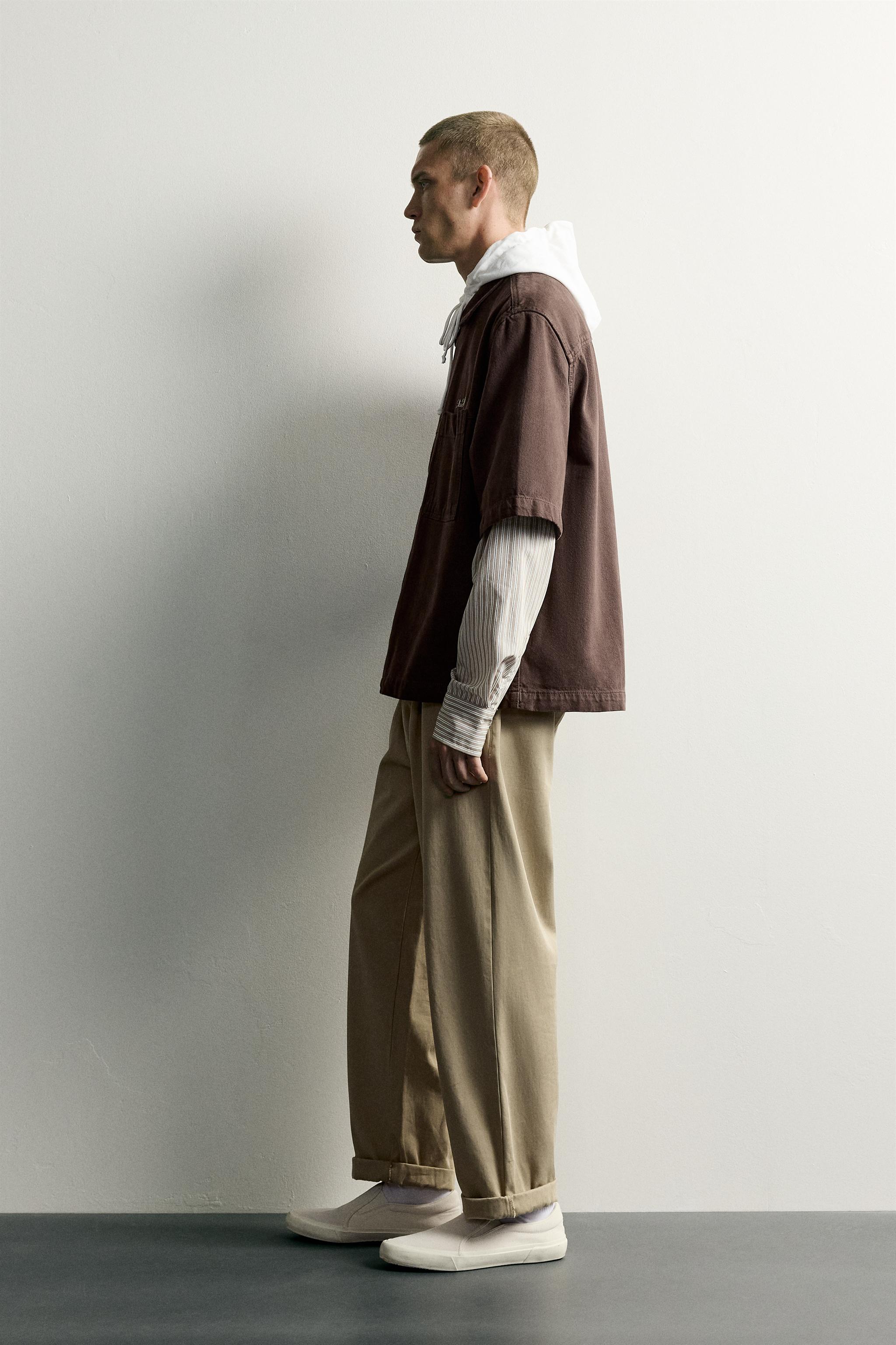 RELAXED-FIT ZIP-UP OVERSHIRT