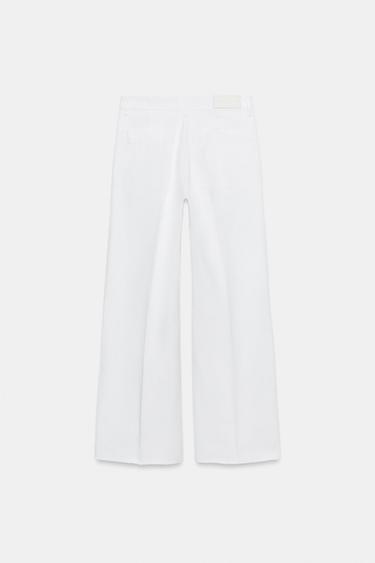 Z1975 MID-WAIST STRAIGHT JEANS - White by Zara - Image 8