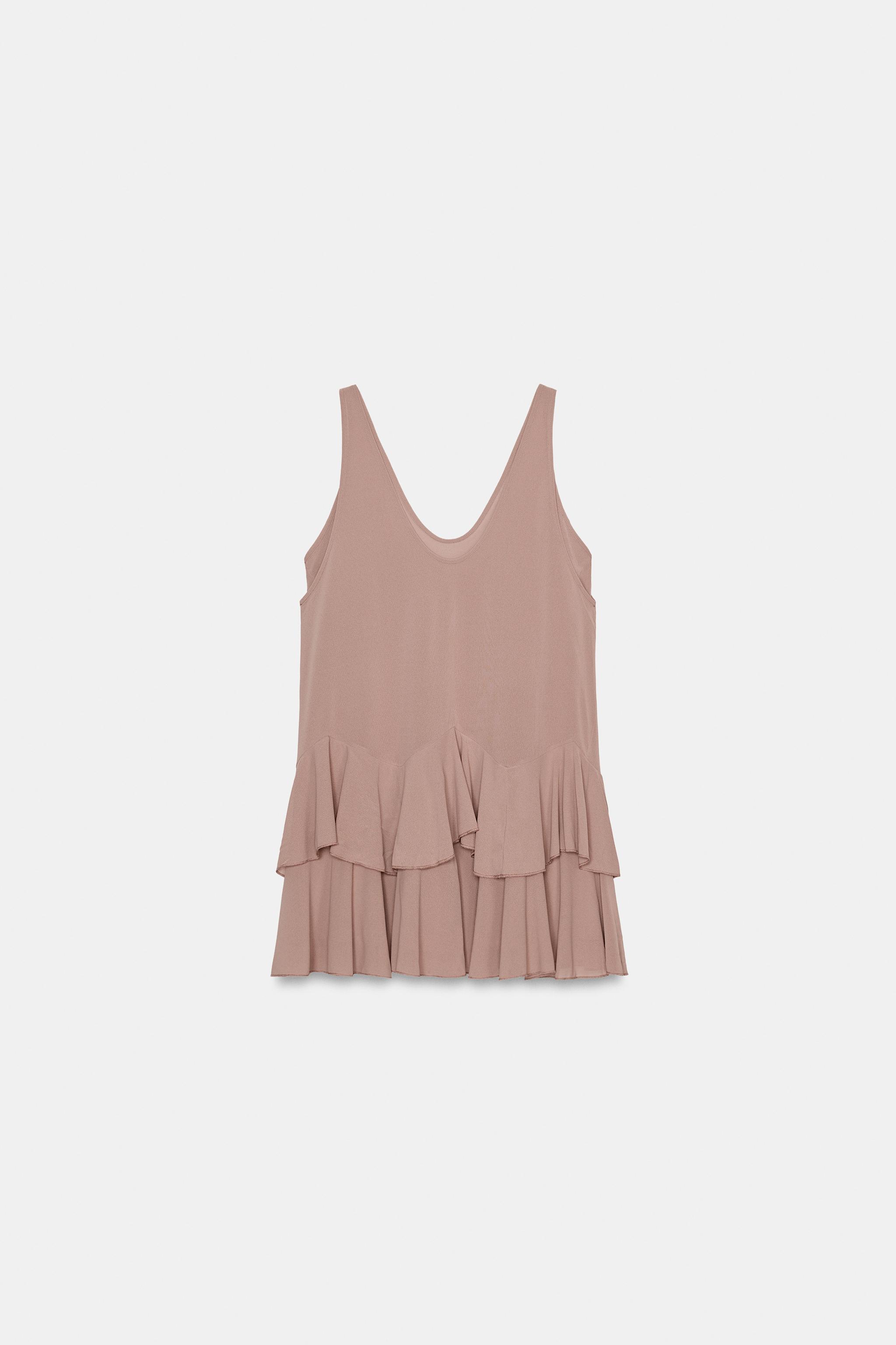 RUFFLED SHORT DRESS