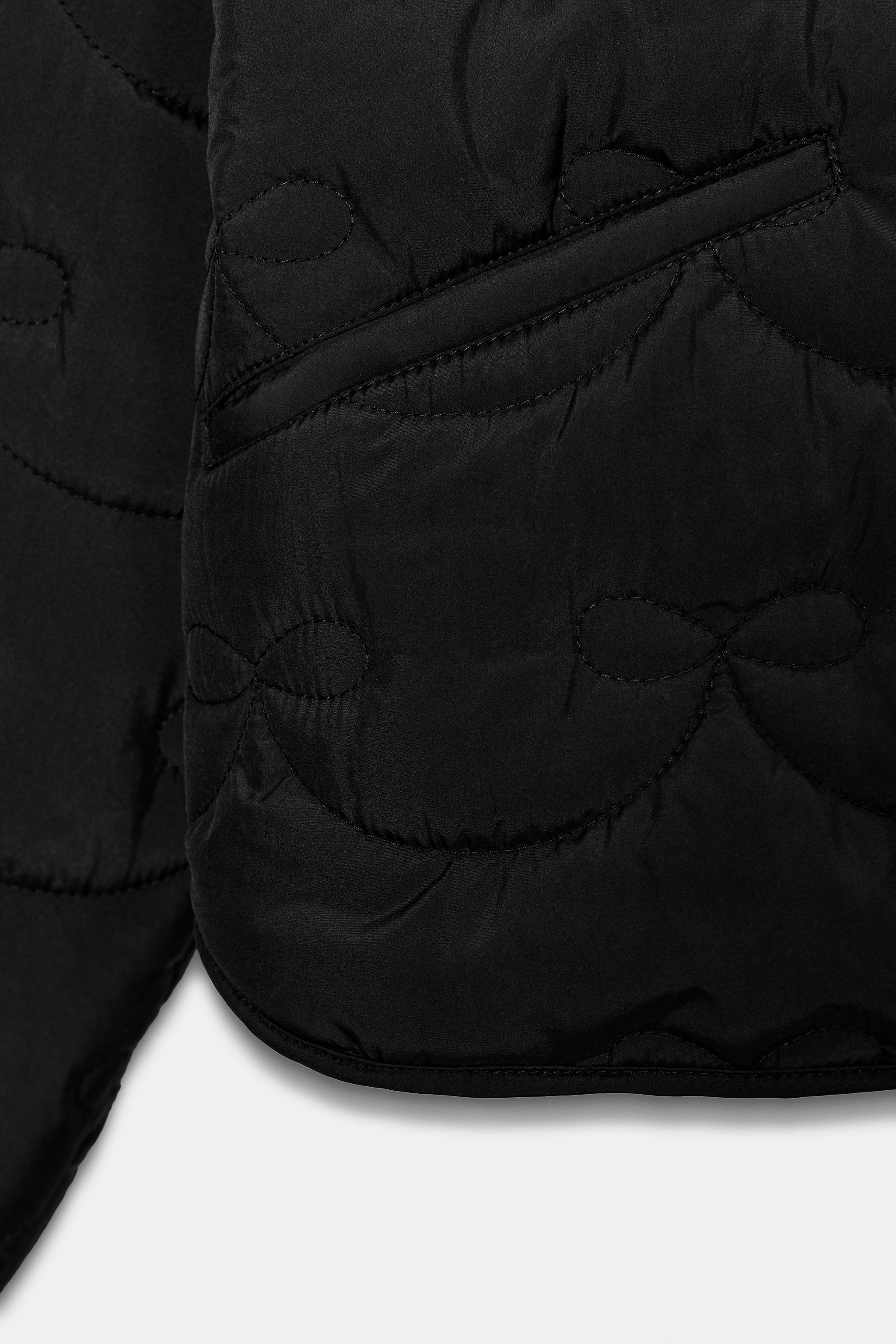 ボウディテール パフジャケット - ブラック | ZARA Japan / 日本