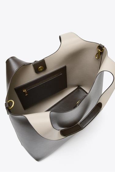 SAC SHOPPER - Chocolat de Zara - Image 3