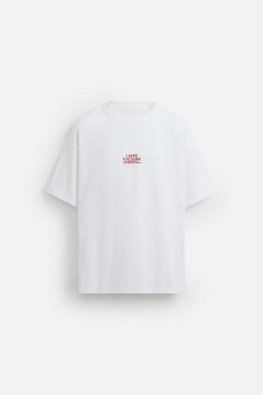 PHOTOGRAPHIC PRINT T-SHIRT - White by Zara