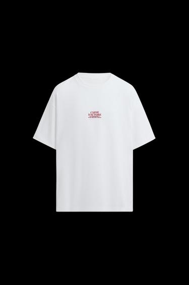 Zara PHOTOGRAPHIC PRINT T-SHIRT - White - Image 0