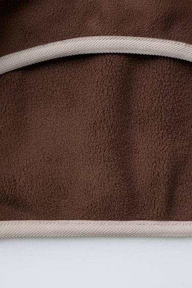 SWEAT POLAIRE COLOR BLOCK À ÉTIQUETTE - Bleu marine de Zara - Image 5