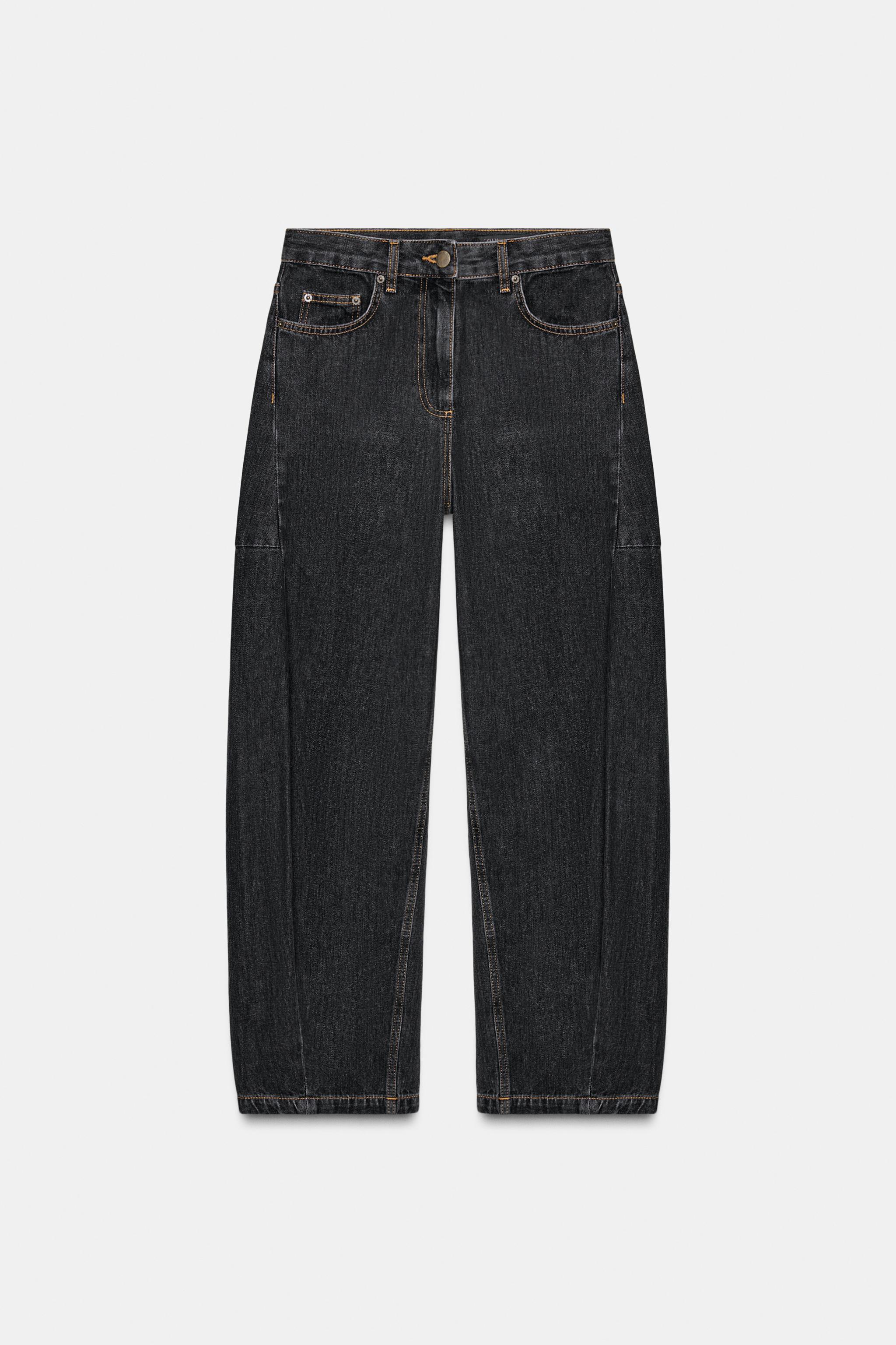 ZW COLLECTION MID-RISE ANKLE BALLOON JEANS