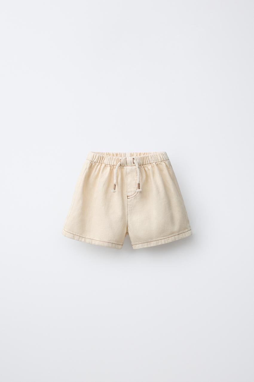 ツイル地バミューダパンツ - ミディアムエクリュ | ZARA Japan / 日本
