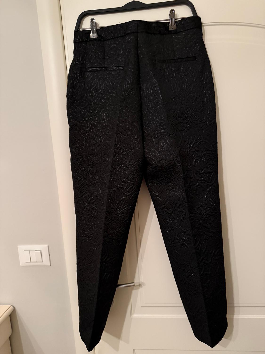 CROPPED BROCADE TROUSERS - Image 2