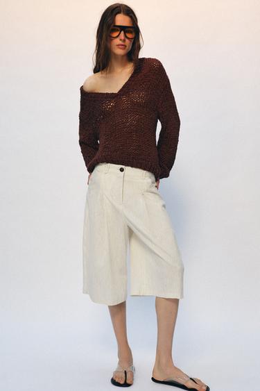 ZW COLLECTION STRIPED BERMUDA SHORTS WITH DARTS - striped by Zara - Image 10