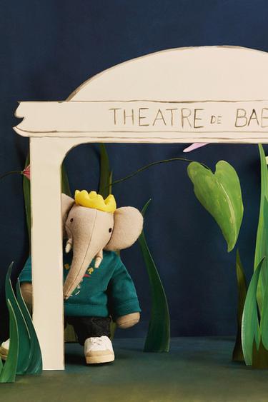 SUDADERA ESTAMPADO BABAR ™ - Azul pato de Zara