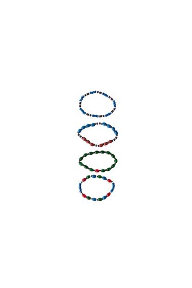 PACK CUATRO PULSERAS ABALORIOS - Multicolor de Zara