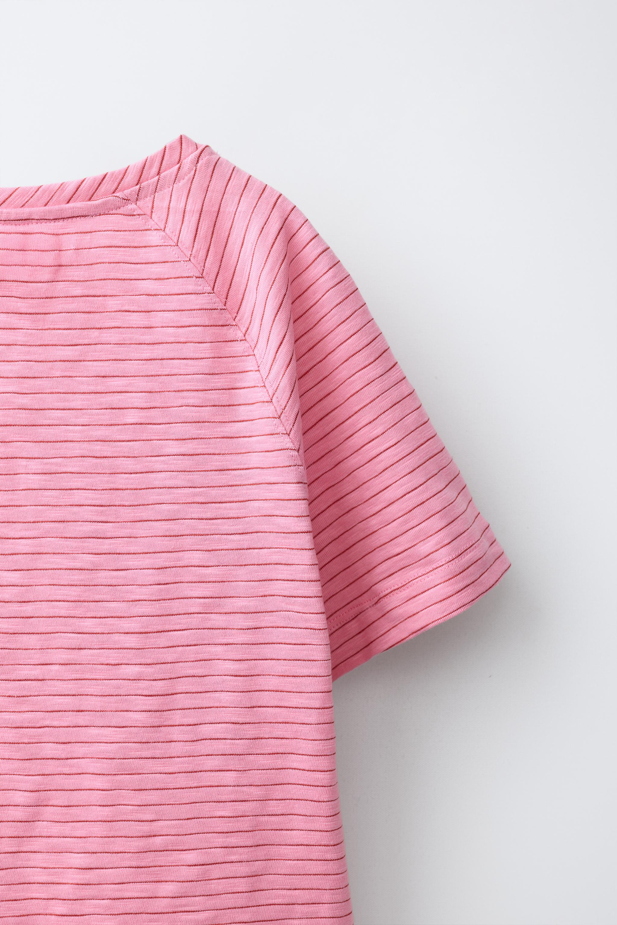 STRIPED RAGLAN SLEEVE T-SHIRT