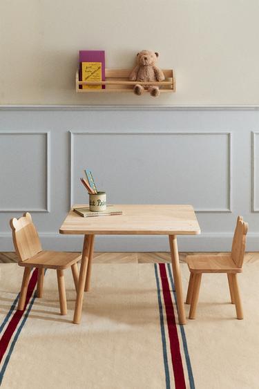 TABLE BOIS OURSON - Beige clair de Zara