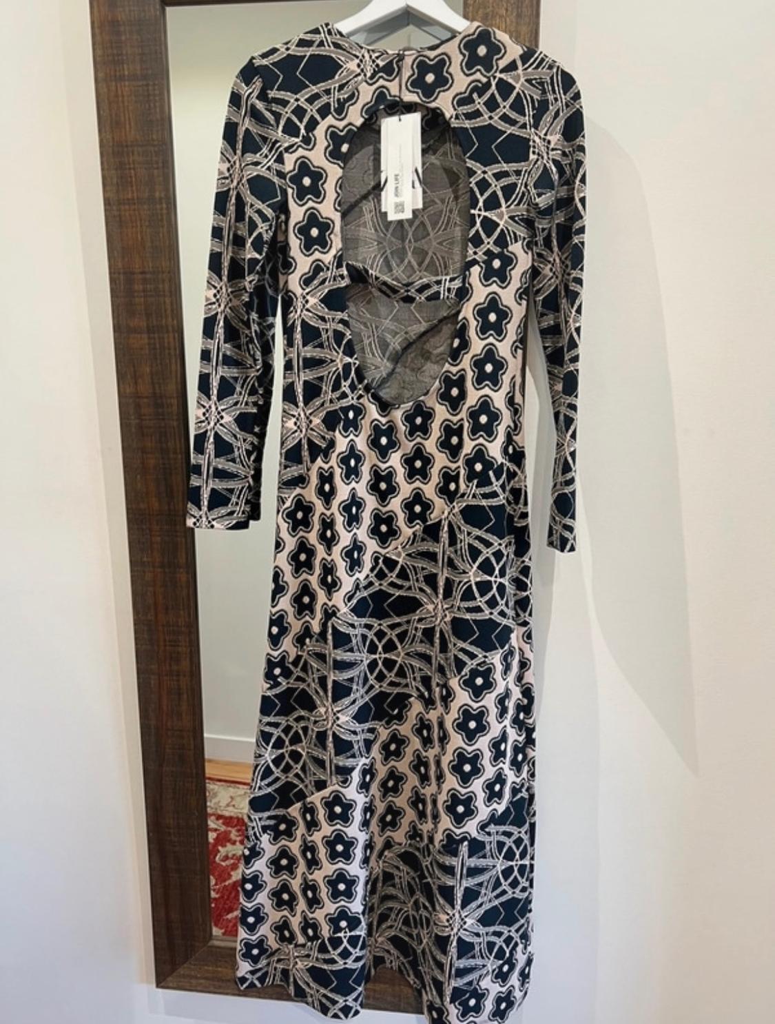 LONG JACQUARD DRESS - Image 2
