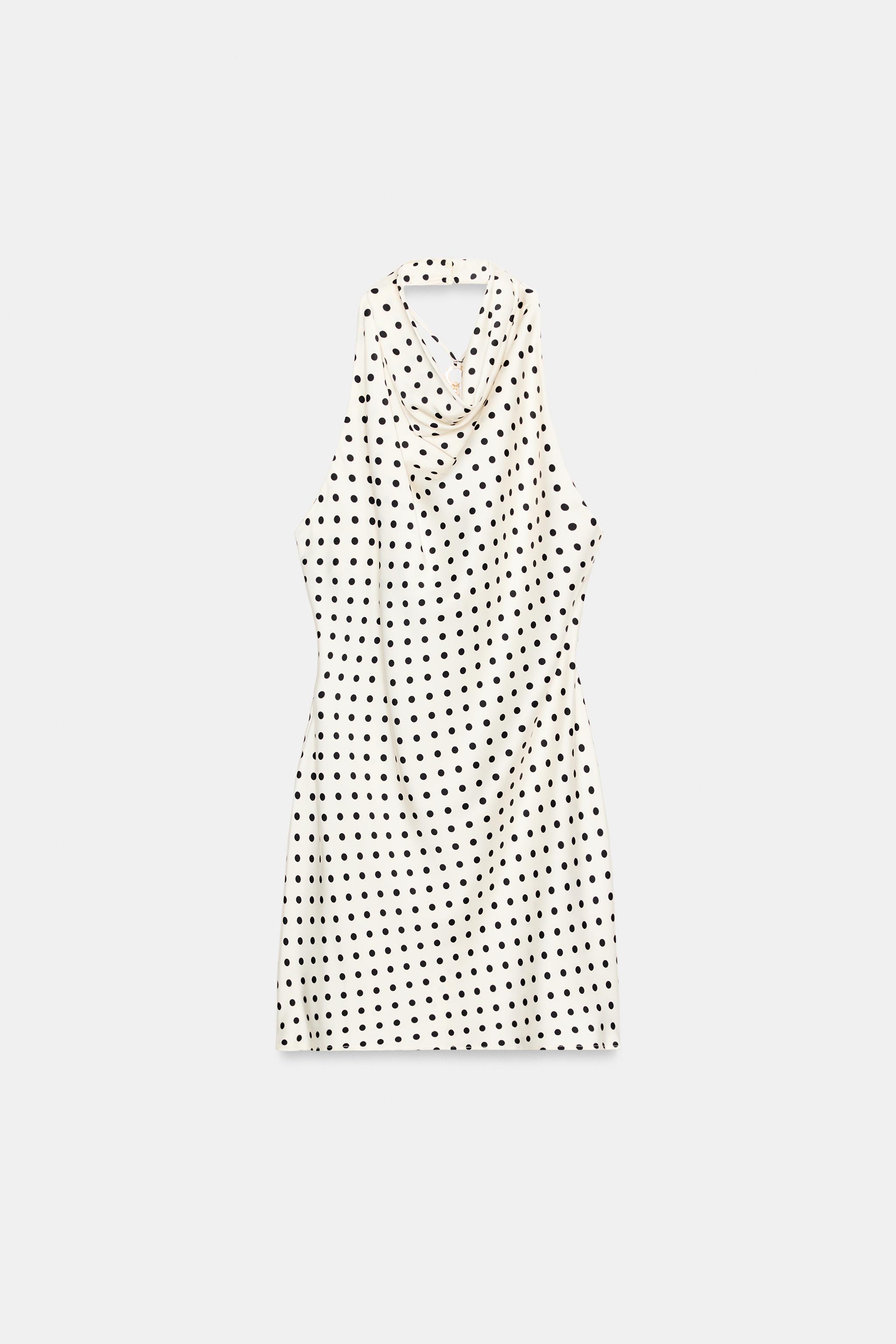 Женские платья Zara SHORT SATIN EFFECT DRESS — фото 3