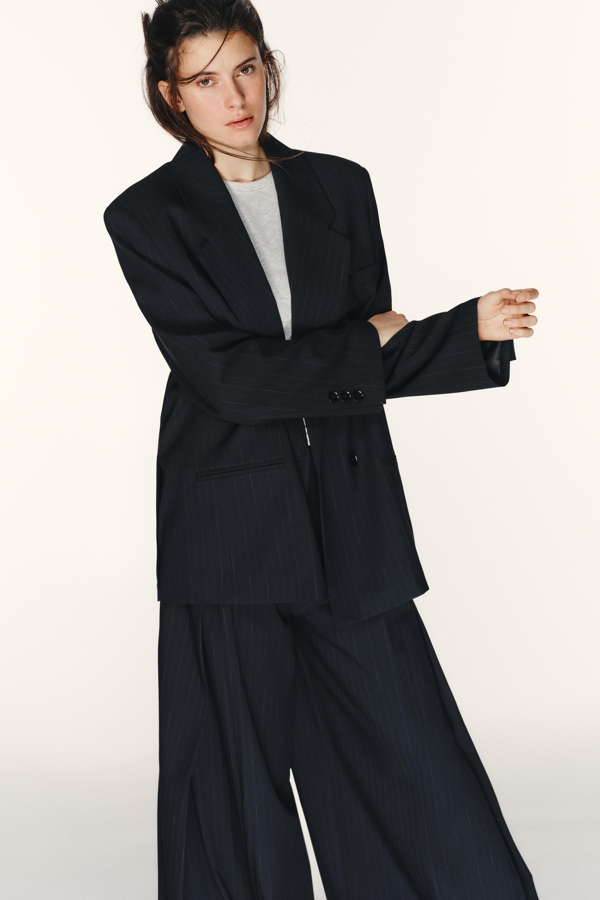 VESTE OVERSIZE À RAYURES