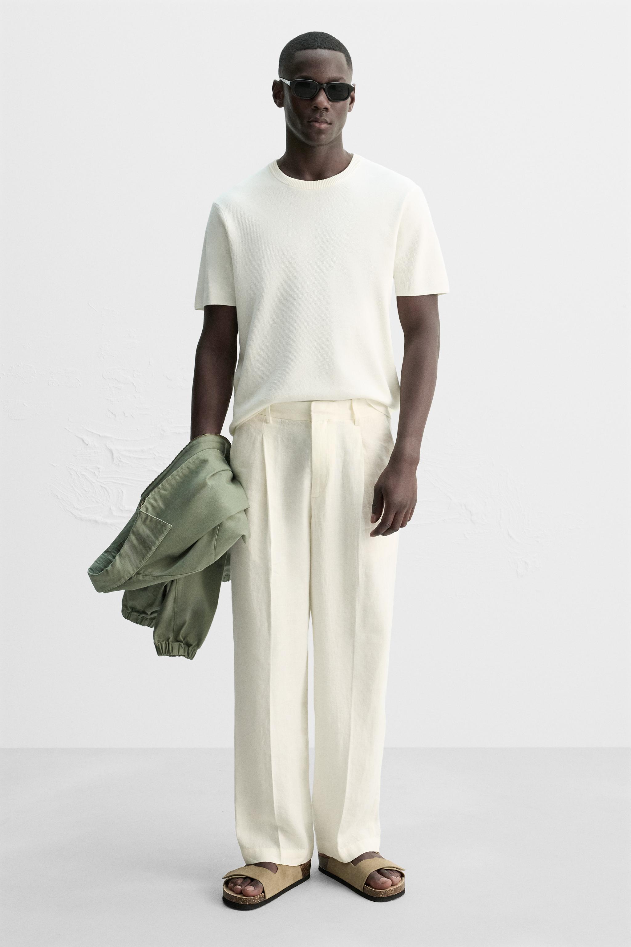 DOUBLE STRAP LEATHER SANDALS - Beige | ZARA United States