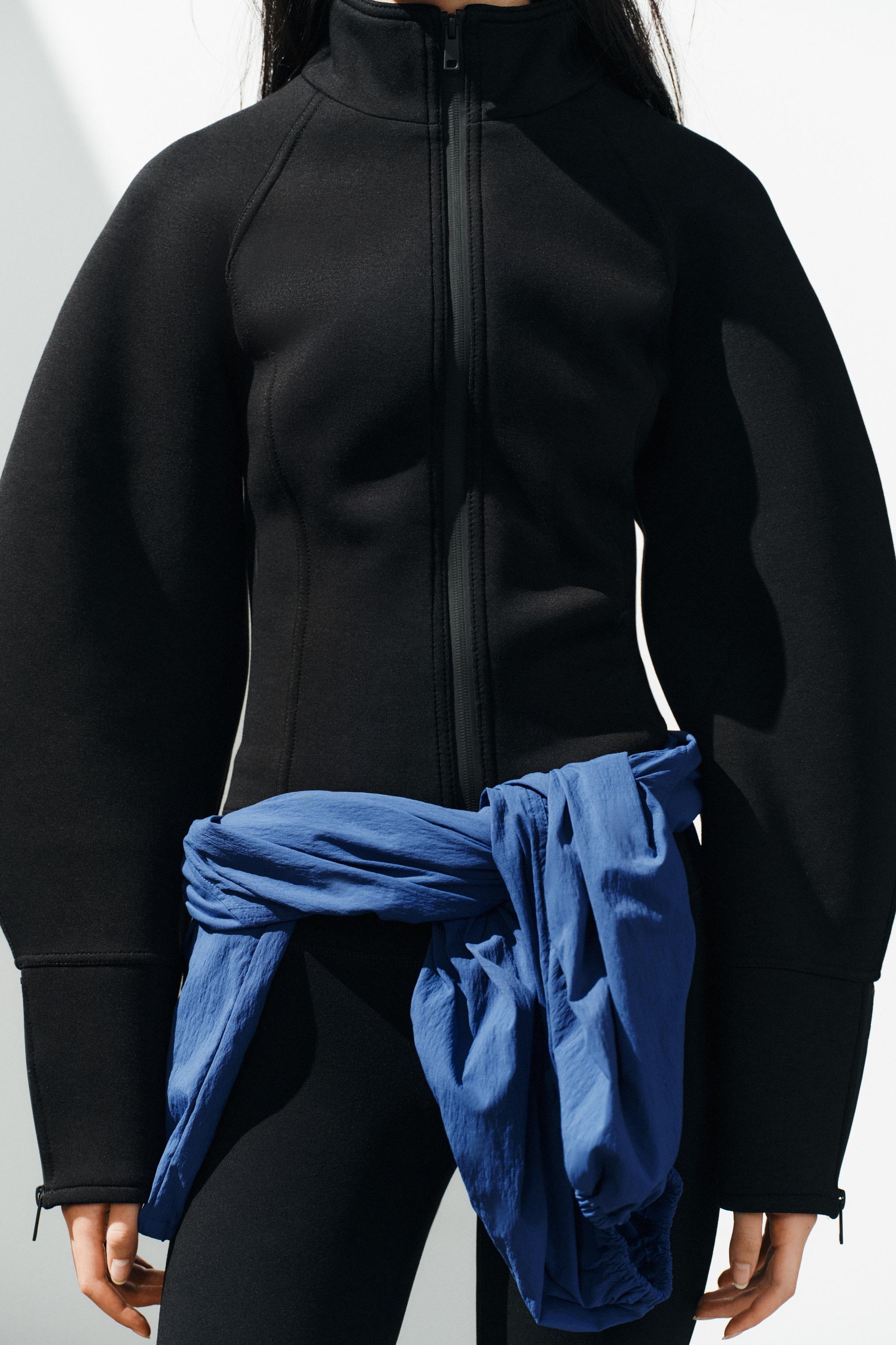 Женские куртки Zara ZIPPER DETAIL JACKET — фото 4