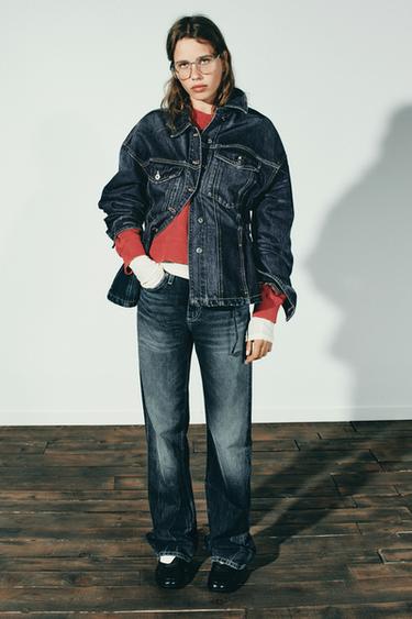 TRF JEANS LOW-RISE WIDE LEG - Midnight blue by Zara