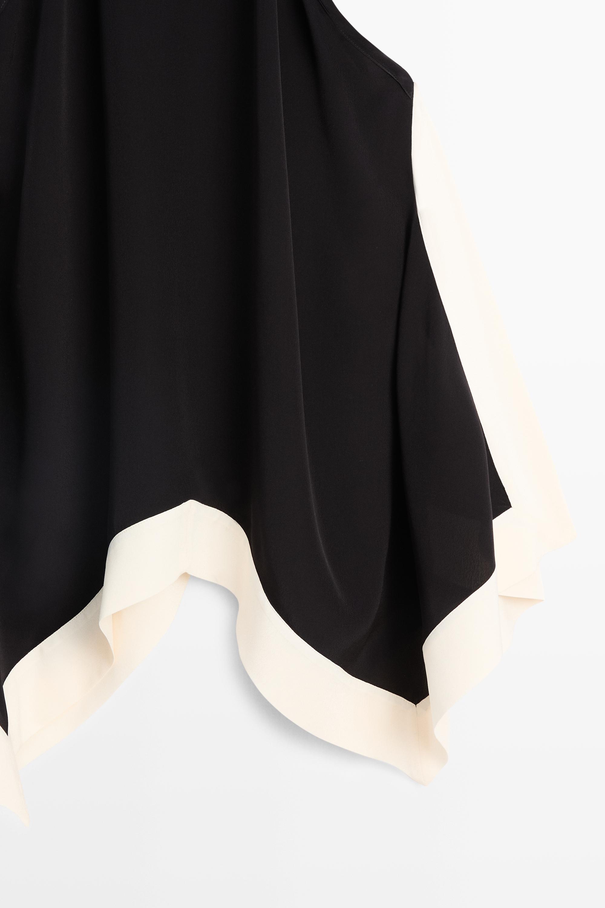 Long contrast halter top